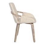 Καρεκλα Τραπεζαριας Fylliana FL6162 Μπεζ Υφασμα 57x55x85εκ - Image 4