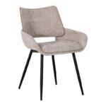 Καρεκλα Τραπεζαριας Fylliana FL6286 Μπεζ Υφασμα 58x54x81εκ
