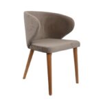 Καρεκλα Τραπεζαριας Fylliana Nancy Υφασμα Sand Χρωμα 55x52x80εκ
