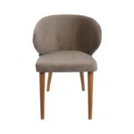 Καρεκλα Τραπεζαριας Fylliana Nancy Υφασμα Sand Χρωμα 55x52x80εκ - Image 2