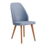 Καρεκλα Τραπεζαριας Fylliana New Melanie Υφασμα Mineral Χρωμα 46x48x93εκ