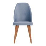Καρεκλα Τραπεζαριας Fylliana New Melanie Υφασμα Mineral Χρωμα 46x48x93εκ - Image 2