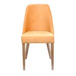 Καρεκλα Τραπεζαριας Fylliana t-3 Lux Κιτρινο Υφασμα Grey Oak Ποδια 45x50x90εκ - Image 2