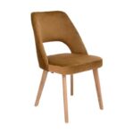 Καρεκλα Τραπεζαριας Fylliana τ-5 Lux Ωχρα Υφασμα 50x50x86εκ