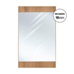 Καθρεφτης Τοιχου Fylliana Alicante Natural Canella Strada Χρωμα 47x1,8x80εκ
