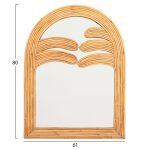 Καθρεπτης Τοιχου Reflect HM4366 Φυσικο Rattan 61x5x80υεκ. - Image 2