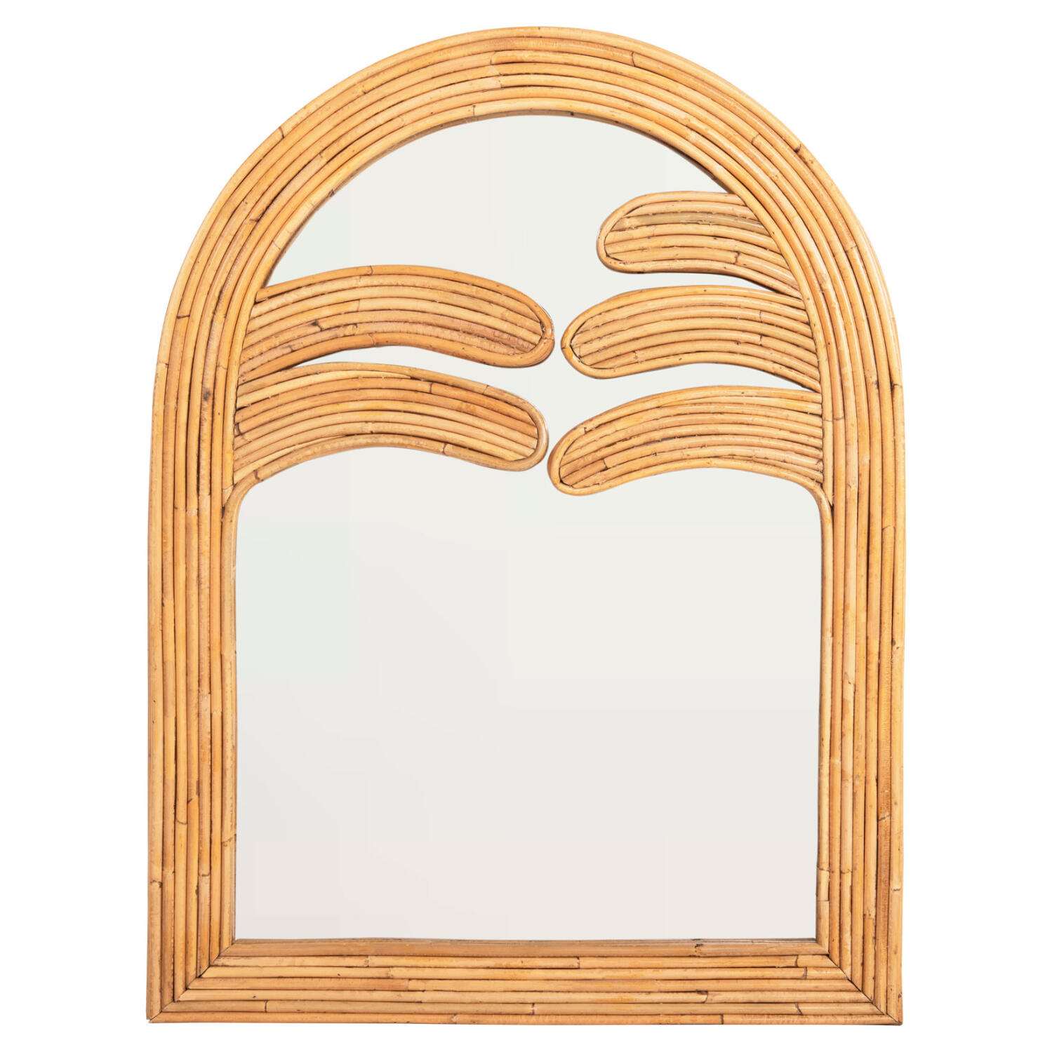 kathreptis-toichoy-fb94366-fysiko-rattan Καθρεπτης Τοιχου Reflect HM4366 Φυσικο Rattan 61x5x80υεκ. - Image 1