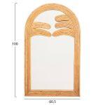 Καθρεπτης Τοιχου Reflect HM4367 Φυσικο Rattan 60x4,5x100υεκ. - Image 2