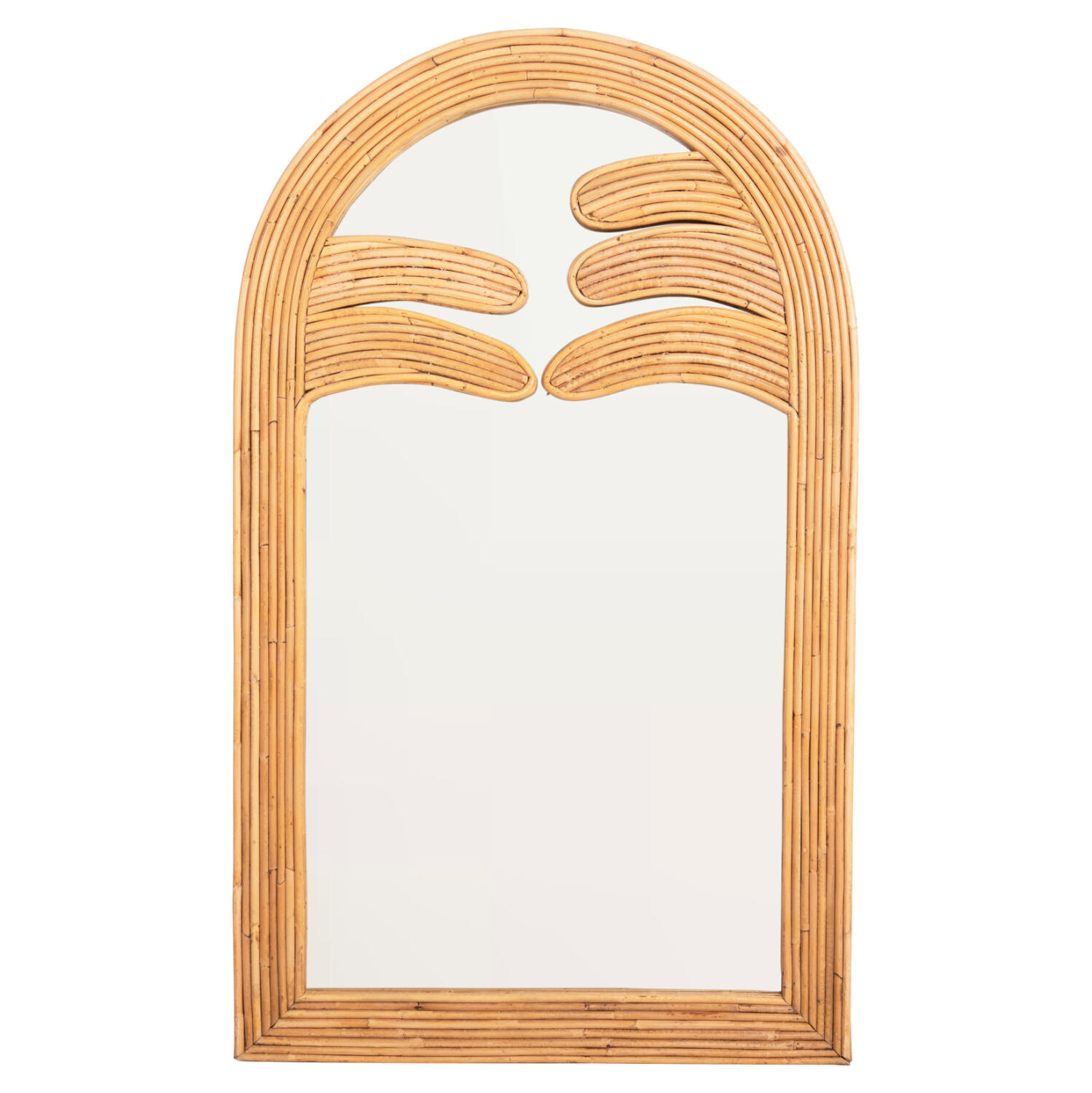 kathreptis-toichoy-fb94367-fysiko-rattan Καθρεπτης Τοιχου Reflect HM4367 Φυσικο Rattan 60x4,5x100υεκ. - Image 1