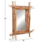 Καθρεπτης Τοιχου Twigger HM4442 Driftwood Σε Φυσικο Χρωμα 80x15x100υεκ - Image 2