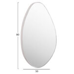 Καθρεπτης Τοιχου Drop HM4488.12 Με Πλαισιο MDF Σε Λευκο 50x80υεκ. - Image 2