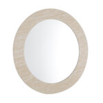 Καθρεπτης Τοιχου Fonte HM4880 Πλαισιο MDF Με Pvc Σε Χρωματισμο Τραβερτινας φ80εκ.