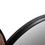 Καθρεπτης Τοιχου Στρογγυλος Davion HM4217 Mdf-Black Metal 123x5x63υεκ. - Image 6