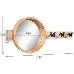 Καθρεπτης Τοιχου Στρογγυλος Scuttle HM4222 Fir Wood&Mdf-Black Metal 80x6,5x30,5υεκ. - Image 2