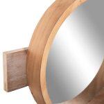 Καθρεπτης Τοιχου Στρογγυλος Scuttle HM4222 Fir Wood&Mdf-Black Metal 80x6,5x30,5υεκ. - Image 5