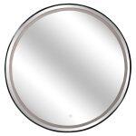 Καθρεπτης Τοιχου Στρογγυλος Rounder HM4503.01 Αλουμινιο Σε Μαυρο-Φωτισμος LED φ80εκ. - Image 4