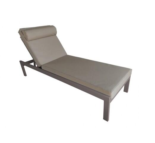 kelsi-xaplostra-me-maxilari-13279-103415 Kelsi Taupe Ξαπλώστρα Αλουμινίου με Μαξιλάρι - Image 1