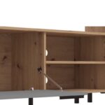 Κεντρο Ψυχαγωγιας-Συνθεση Cantal Artisan Oak-Γκρι Γραφιτης 279x38x192,5εκ - Image 6