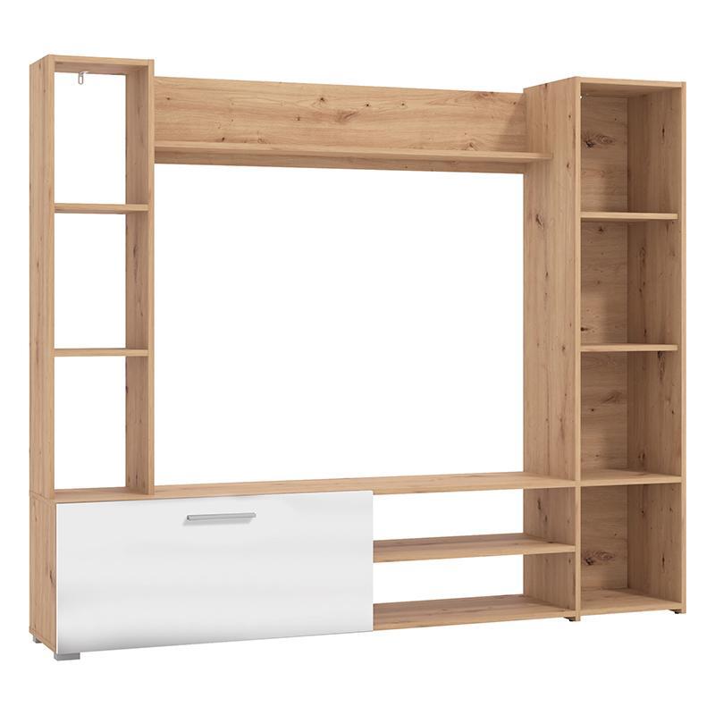 kentro-psychagogias-synthesi-mataro-artisan-oak-leyko-185x35x155ek1696849501 Κεντρο Ψυχαγωγιας-Συνθεση Mataro Artisan Oak-Λευκο 185x35x155εκ - Image 1