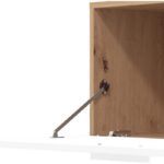 Κεντρο Ψυχαγωγιας-Συνθεση Mataro Artisan Oak-Λευκο 185x35x155εκ - Image 5