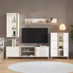 Κεντρο Ψυχαγωγιας-Συνθεση Peckham Λευκο-Oak 260x40x183εκ - Image 2