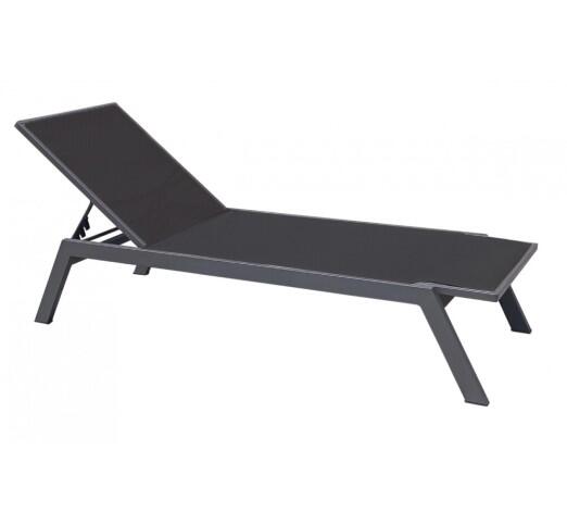 kerr-xaplostra-895-27561 Kerr Anthracite Ξαπλώστρα Αλουμινίου Textilene Black - Image 1
