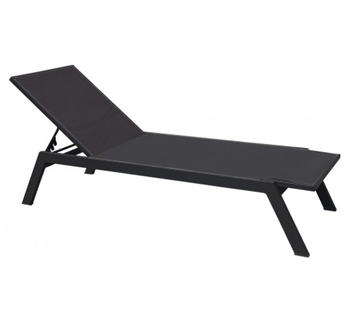 kerr-xaplostra-895-27564 Kerr Black Ξαπλώστρα Αλουμινίου Textilene Black - Image 1