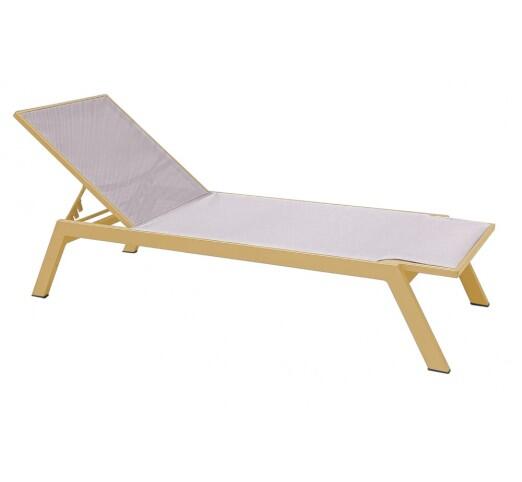 kerr-xaplostra-895-27575 Kerr Gold Ξαπλώστρα Αλουμινίου Textilene Beige - Image 1