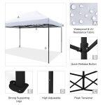 Κιοσκι/Gazebo Matthew HM6311 Πτυσσομενο-Σκελετος Μεταλ.μαυρος-Λευκο Υφασμα 3x4,5x3,10yμ - Image 6