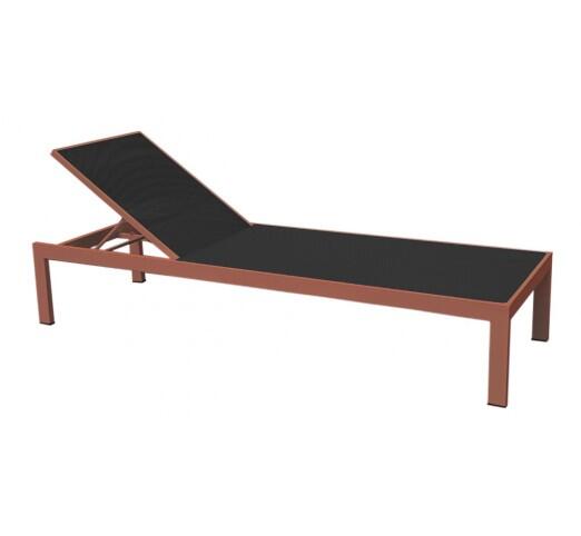 kiro-xaplostra-896-27622 Kiro Copper Ξαπλώστρα Αλουμινίου Textilene Black - Image 1