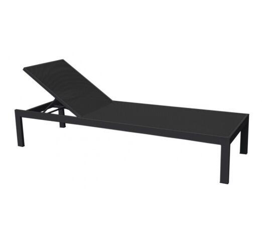 kiro-xaplostra-896-27623 Kiro Black Ξαπλώστρα Αλουμινίου Textilene Black - Image 1