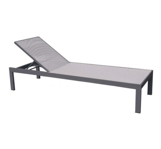 kiro-xaplostra-896-27629 Kiro Anthracite Ξαπλώστρα Αλουμινίου Textilene Beige - Image 1