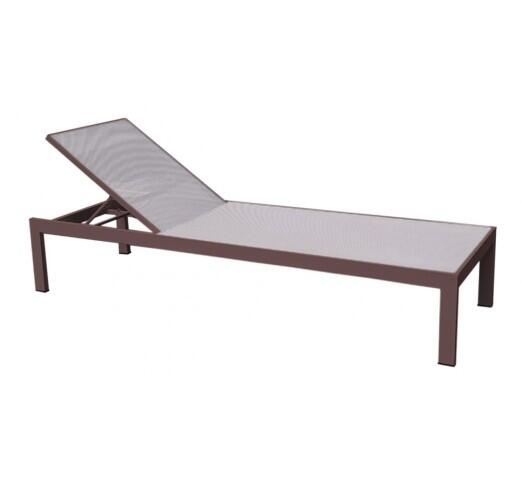 kiro-xaplostra-896-27634 Kiro Brown Ξαπλώστρα Αλουμινίου Textilene Beige - Image 1