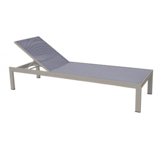 kiro-xaplostra-896-27644 Kiro Grey Ξαπλώστρα Αλουμινίου Textilene Grey - Image 1