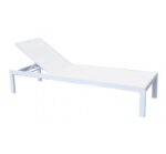 Kiro White Ξαπλώστρα Αλουμινίου Textilene White - Image 2