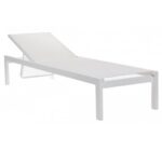 Kiro White Ξαπλώστρα Αλουμινίου Textilene White