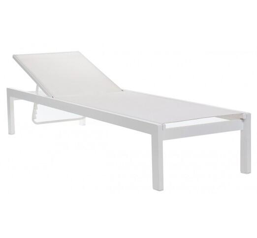 kiro-xaplostra-896-27646 Kiro White Ξαπλώστρα Αλουμινίου Textilene White - Image 1