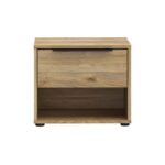 Κομοδινο Aria Mauvella Oak Χρωμα 49x42x40εκ - Image 3