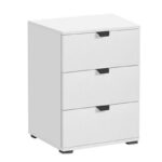 Κομοδινο Duero 3f Λευκη Λακα 45x40x63εκ