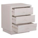 Κομοδινο Σειρα Santorini HM18047 MDF Σε Υπολευκο χρωμα-3 Συρταρia 48x38x55,5υεκ. - Image 7