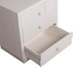 Κομοδινο Σειρα Santorini HM18047 MDF Σε Υπολευκο χρωμα-3 Συρταρia 48x38x55,5υεκ. - Image 9