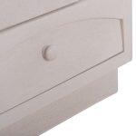 Κομοδινο Σειρα Santorini HM18047 MDF Σε Υπολευκο χρωμα-3 Συρταρia 48x38x55,5υεκ. - Image 10