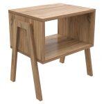 Κομοδινο Jake HM18182.04 Μελαμινη Σε Φυσικο Ξυλου 48x35x49υεκ.