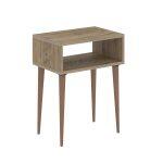 Κομοδινο Todd HM18183.04 Μελαμινη Οακ-Ποδια Φυσικο 45x30x58υεκ.