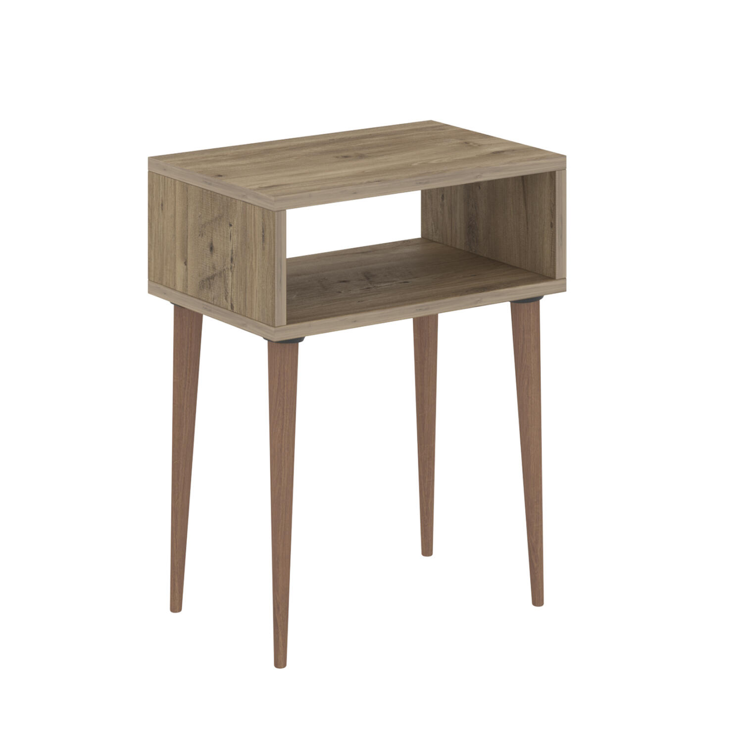 komodino-fb91818304-melamini-se-fysiko-o Κομοδινο Todd HM18183.04 Μελαμινη Οακ-Ποδια Φυσικο 45x30x58υεκ. - Image 1