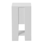 Κομοδινο Argus HM18378.02 Μελαμινη Σε Λευκο 30x30x55υεκ. - Image 4