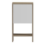 Κομοδινο Argus HM18378.11 Μελαμινη Λευκο/Sonama 30x30x55υεκ. - Image 3