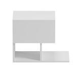 Κομοδινο Caspian HM9071.11 Μελαμινη Σε Λευκο 46,8x33x36,8υεκ - Image 4