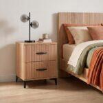 Κομοδινο Fylliana Alicante Natural Canella Oak Χρωμα 50x34x59εκ - Image 2