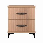 Κομοδινο Fylliana Alicante Natural Canella Oak Χρωμα 50x34x59εκ - Image 3
